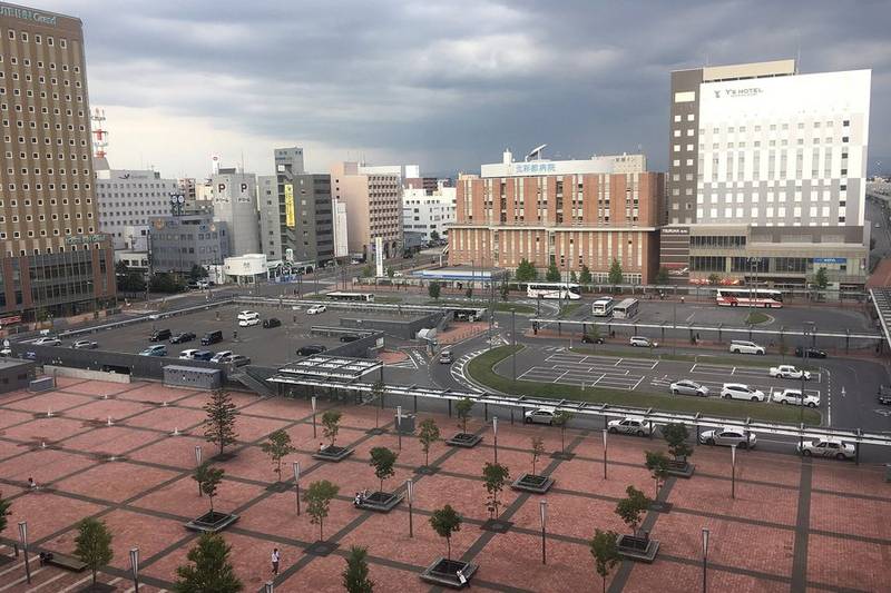 ワイズホテル旭川駅前一带·JR旭川站北口（示意·非该店实拍）